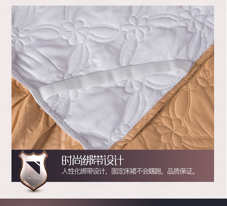 Váy cotton châu Âu đệm bông đệm giường đơn mảnh Hàn Quốc ren rắn màu Simmons phủ bụi giường 1.5 / 18 - Váy Petti giường váy