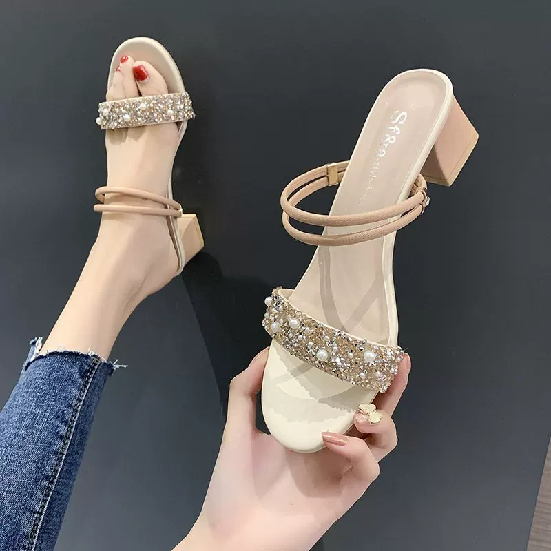 Летние универсальные тапочки, сезон 2021, корейский стиль, стиль Chanel