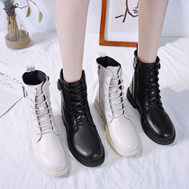 Martin boots female 2021 New British style show feet small Net Red Spring Autumn thin short boots tide ins single boots winter