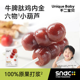 不二宝贝山楂鸡内金小葫芦山楂棒六物葫芦串送婴幼儿零辅食谱