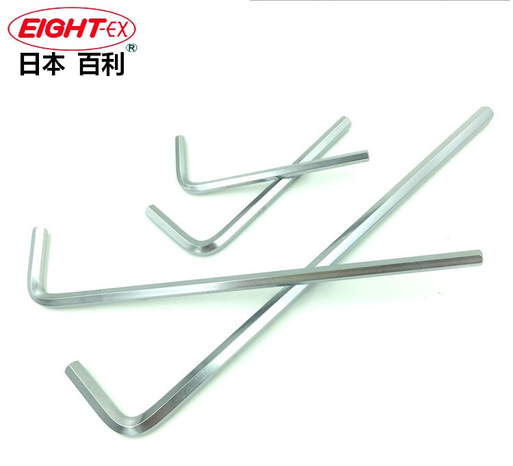 Japan EIGHT Baili import flat head L-type hex wrench 0 71 89 1 27 1 5 2 3 4 5mm