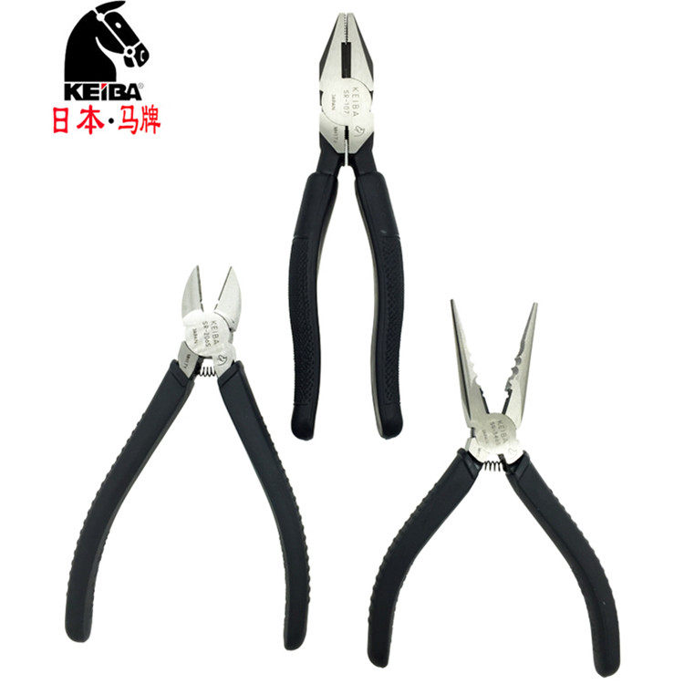Imported Japanese horse brand SR-206S 346S 107 6 inch oblique mouth pliers electrical flat mouth pliers Wire pliers sharp mouth pliers