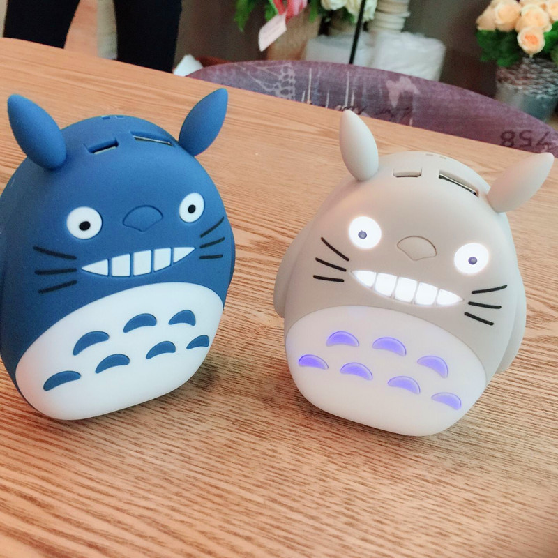 Phim hoạt hình Totoro nữ dễ thương Điện thoại di động 12000 mAh Sạc điện thoại di động Phổ thông Mini Sáng tạo cá tính - Ngân hàng điện thoại di động pin sạc dự phòng xiaomi gen 3
