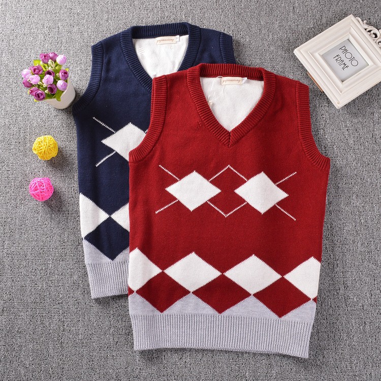 Của nam giới Knit Vest Mùa Thu Mùa Đông Tóc Vest Không Tay Áo Len Hàn Quốc Mace Một V-Cổ Đầu Gối Vai Vài Tinh Khiết Xu Hướng