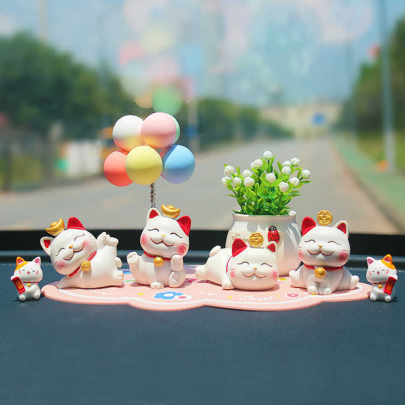 2026 New Car Ornaments Cute Lucky Cat Decorations Trendy Car Creative Dashboard Car Interior Accessories 2026 New Car Ornaments Cute Lucky Cat Decorations Trendy Car Creative Dashboard Car Interior Accessories