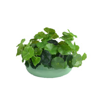 Copper money grass simulation flower small lotus leaf living room fake flower decoration money grass green plant bouquet table flower arrangement decoration floral art