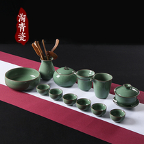 Longquan Celadon Kung Fu Tea set Tea tray Teapot cover bowl Teacup Tea pot Tea ceremony accessories Ceramic tea set