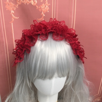 taobao agent Headband, blue hair accessory, Lolita style