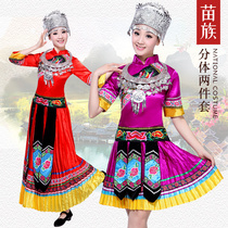Miao clothes new performance to serve the Tujia ethnic Zhuang Yao ethnic minority clothing womens suit ethnic Fengnan