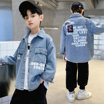 Boy Shirt Spring Autumn Denim Thin Jacket 4 Year Old Children 5 Boys 6 CUHK Tong 7 Ocean Gas 8 Handsome 9 Long Sleeve Clothes