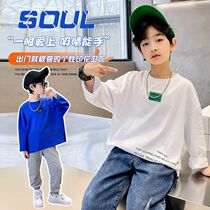 Boy necropolis Long sleeves Spring new 6-year-old Child 7 CUHK Scout 8 Boy 9 Leisure one thousand lap 12 hit bottom shirt 13