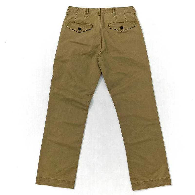 American Retro Heavy-Duty Khaki Casual Pants, Amekaji Fine-Textured Washed Cotton, Vintage Straight-Leg Slim-Fit Long Pants