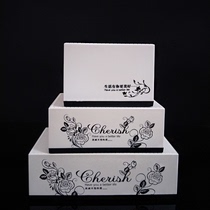 Acrylic simple guest room Hotel restaurant KTV hotel square plastic storage box Tissue box can be customized