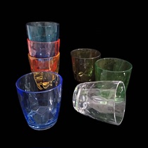 Acrylic color water cup Plastic teacup Beer cup Restaurant juice cup Beverage cup PC drop-resistant wear-resistant cup