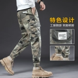 Зимний камуфляжный спортивный парашютист, демисезонные штаны, мужские повседневные брюки для отдыха, свободный крой