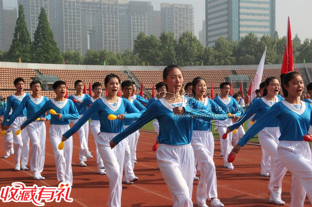 New primary and middle school students broadcast gymnastics costumes for children's gymnastics performance in children's group gymnastics performance