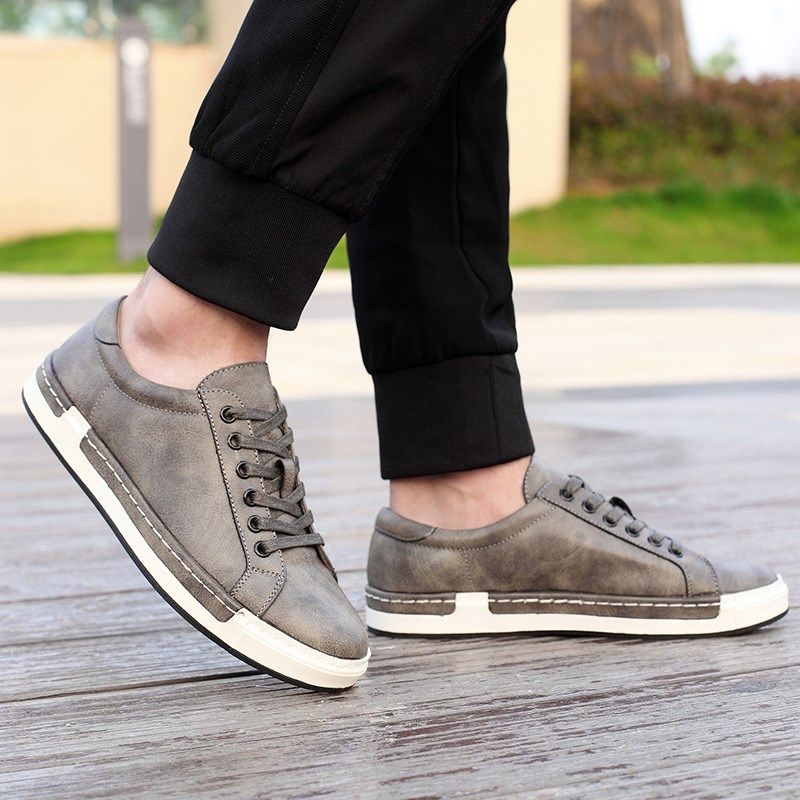 Buy large size men's pu leather shoes man casual shoe 45 46 47 on ezbuy SG