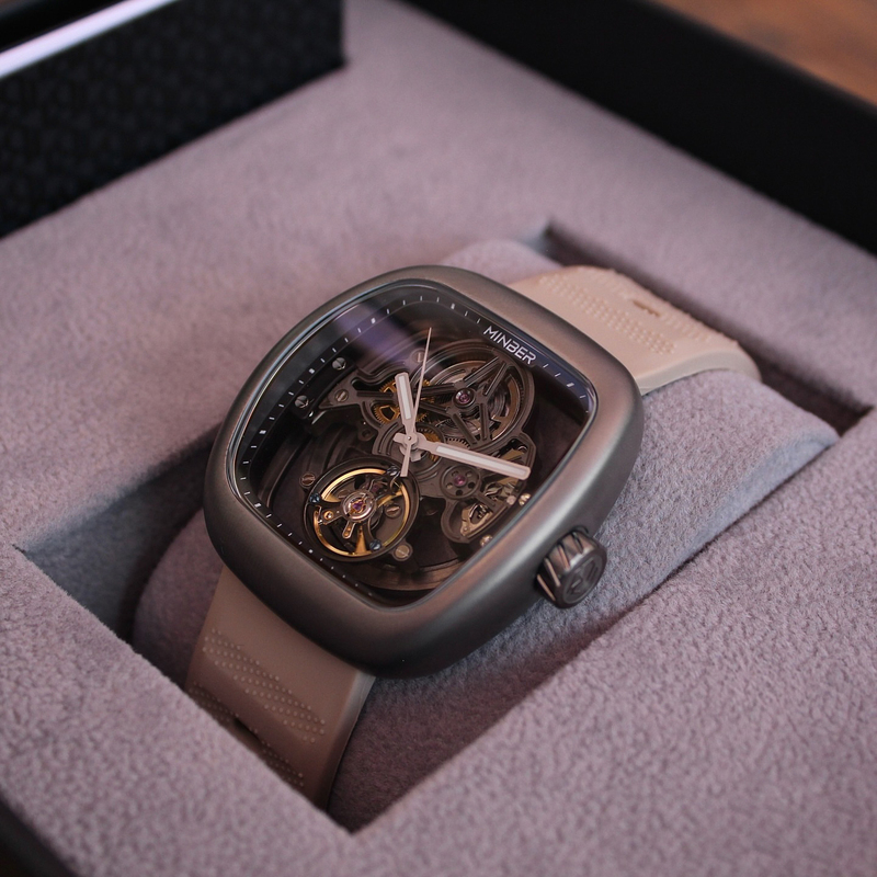 Minber Men's Mechanical Watch Waterproof Skeleton Design Simple Mechanical Watch Automatic Fashion Gift Minber Men's Mechanical Watch Waterproof Skeleton Design Simple Mechanical Watch Automatic Fashion Gift