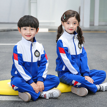 Primary school school uniform spring and autumn suit new color pure cotton sports autumn childrens class clothes teacher kindergarten garden clothes