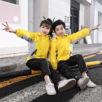 Kindergarten garden suit spring and autumn suit new 2019 stormtrooper cotton three-piece sports class suit primary school school uniform