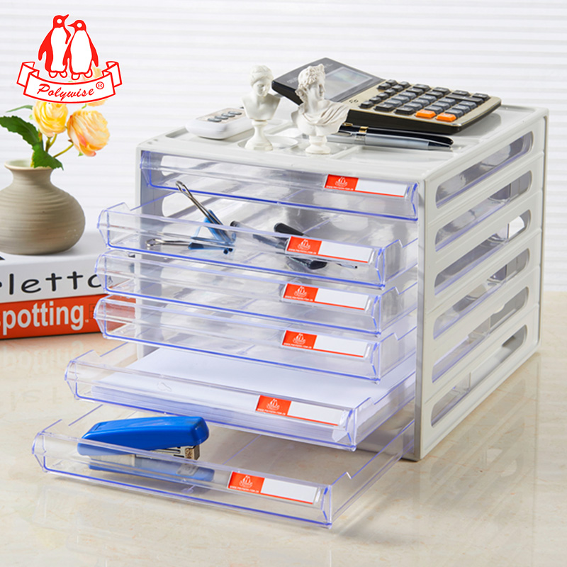 Desktop File Cabinet Information Cabinet Six Tier Folder Storage Box