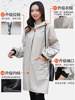 New Style Smock for Men and Women, Autumn and Winter, Fleece-Lined, Waterproof, Fashionable Apron, Household Long-Sleeved Work Clothes, Zippered Top