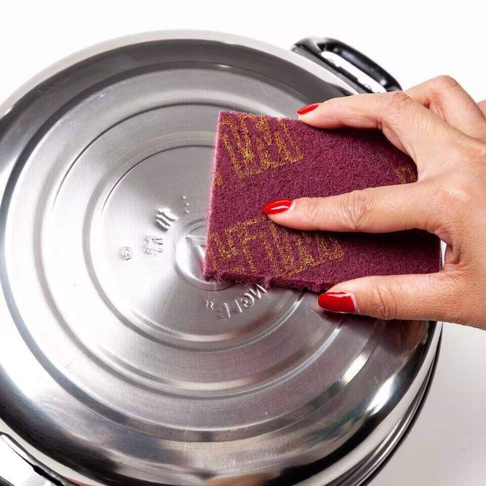Thickened Emery Scouring Pad Magic Eraser Powerful Stain Remover Rust Remover Pot Scrubber Kitchen Oil-Absorbing Paper Nylon Cloth