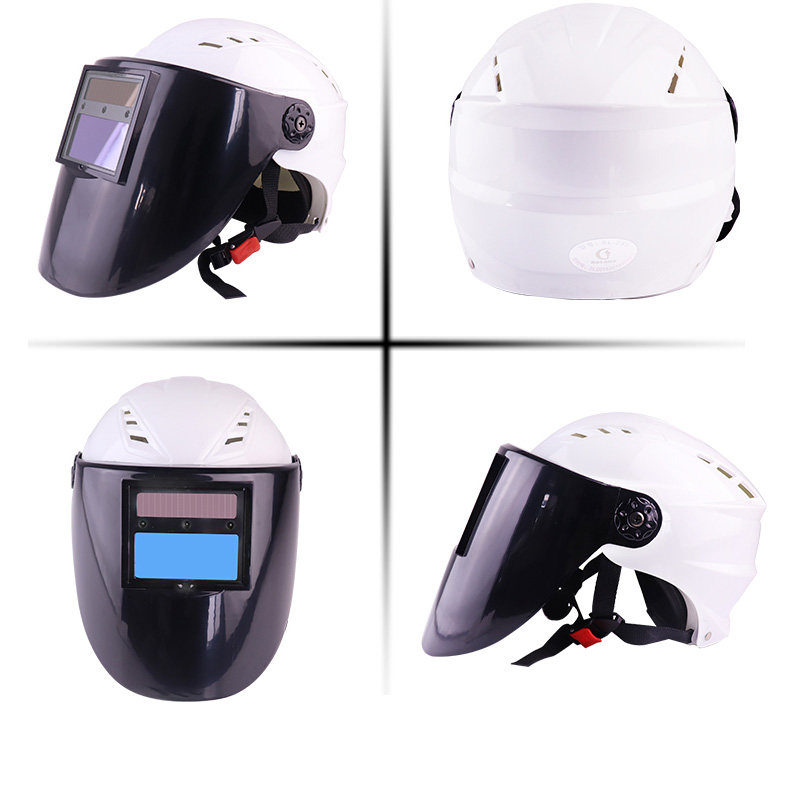 Респираторы, Защитные маски 热浪rl-280自动变光面罩电焊面罩安全帽太阳能参数调焊工头盔翻盖