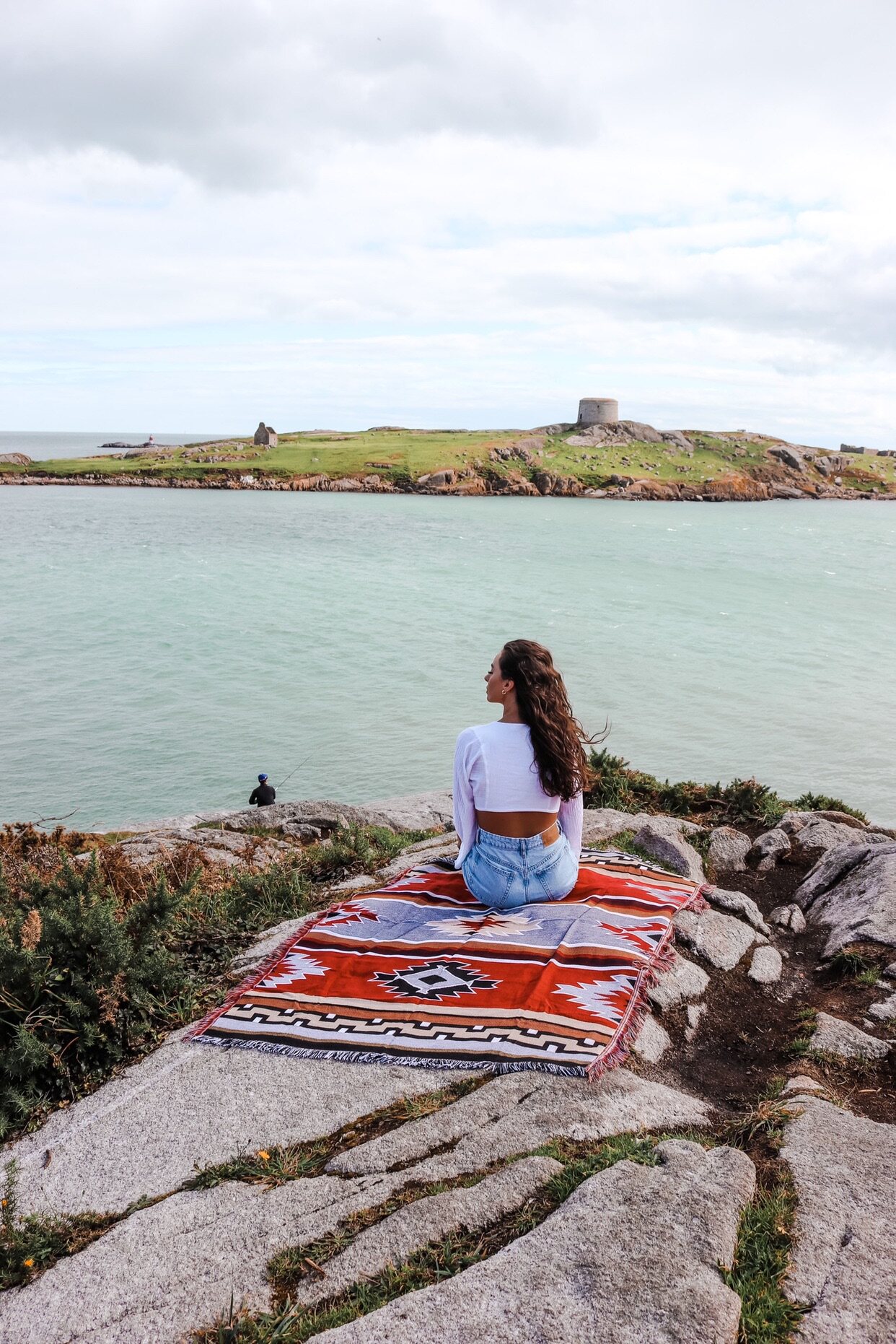 Picnic outdoor Bohemian national style geometric Indian retro Nordic Navajo blanket tapestry sofa blanket