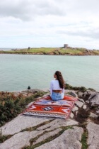 Picnic Outdoor Bohemian Ethnic style Geometric Indian Vintage Nordic Navajo Blanket Tapestry Sofa Blanket