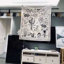 ins Hanging cloth Daily small things Small fresh background cloth Bedroom dormitory layout Bed and breakfast literature and art Korea photo photography