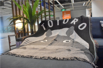 Miyazaki Totoro blanket Black and white anime cartoon TOTORO Ghibli blanket Tapestry Leisure blanket Sofa blanket