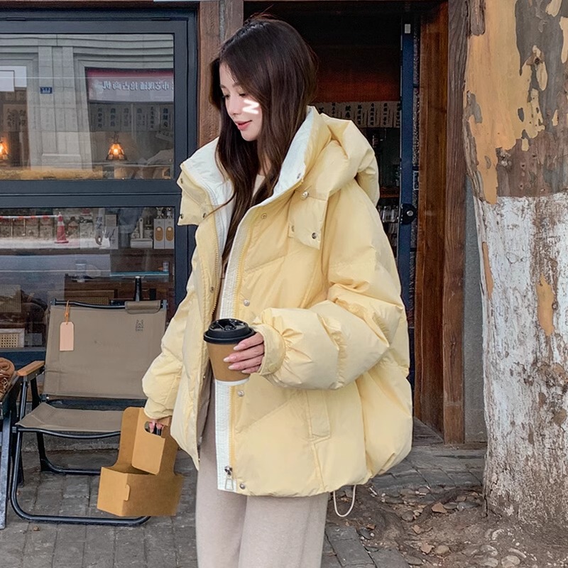 Down Cotton Jacket for Women, Winter 2026 New Style, Sweet Outfit Top, Thickened Puffer Jacket, Popular Cotton Coat
