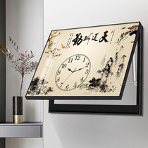 Single punch-free decorative painting Wall clock occlusion box Distribution box Watch Living room Dining room hanging painting Chinese Tiandaochouqin