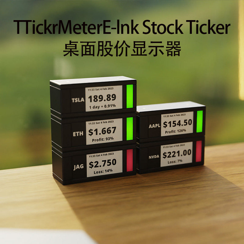 Tickr Meter Tickrmeter e-ink stock ticker: desktop stock price display, a must-have ...