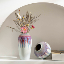 Ceramic Tabletop Modern Fashion Living Room Pendulum piece Jingdezhen Xuanguan Flower Flower Flower Instrumental Eurostyle Home Small Vase