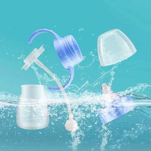 Силиконовая детская ударопрочная мягкая бутылочка для кормления для новорожденных, широкое горлышко