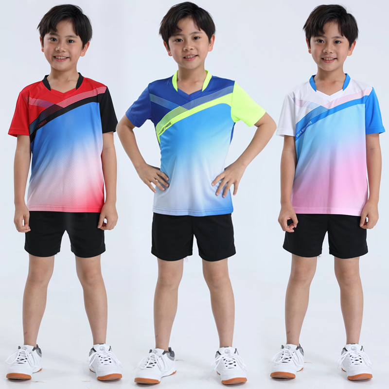 Summer speed dry children Badminton suit boys girls' clothing for primary and secondary school table tennis jersey sportswear