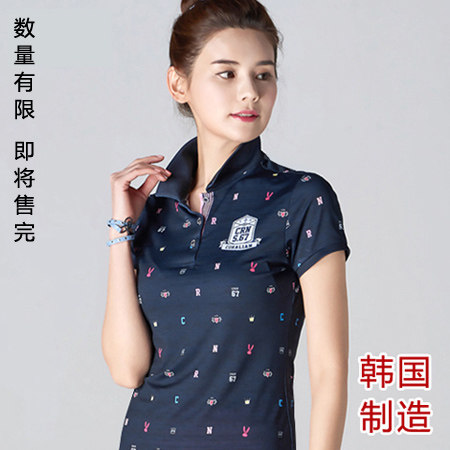 Korea imports table tennis clothing tops female roll - over short sleeve sports T - shirts 4006 breathable speed dry
