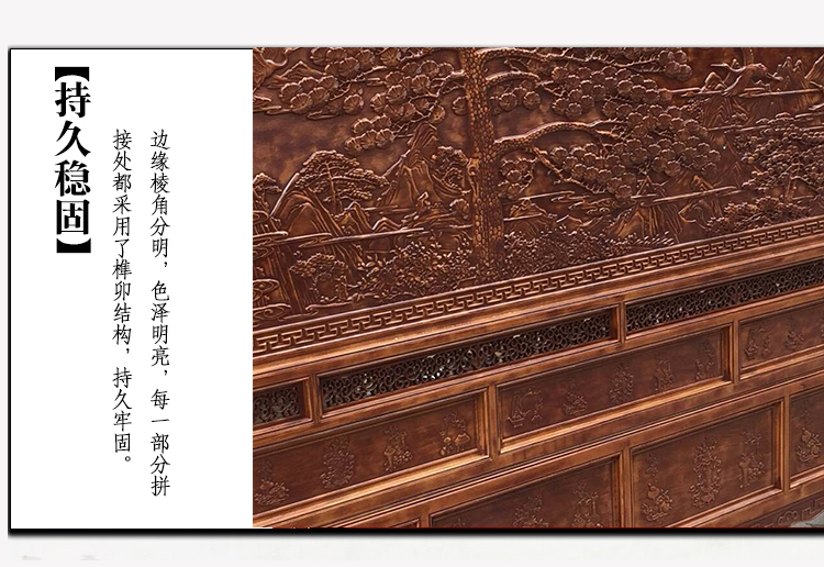 Dongyang woodcarving màn hình sàn gỗ rắn chào đón màn hình vỏ cây thông màn hình phòng khách phong cách Trung Quốc phòng ngủ vách ngăn phòng ngủ - Màn hình / Cửa sổ vách ngăn bình phong gỗ