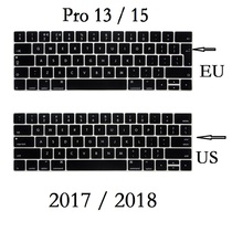 EU US English Keyboard Skin for Macbook Pro 13 15 2018 2019