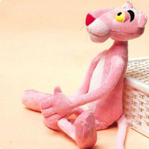 38cm Cute Cartoon Leopard Pink Panther Plush Toys Stuffed An