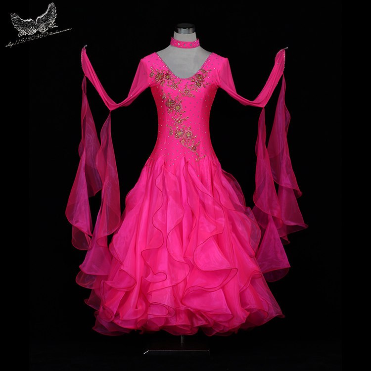 New national standard dance dress Morden dance dress with ballroom dress with big swing dress rehearsal for Middle East drill SY204-Taobao