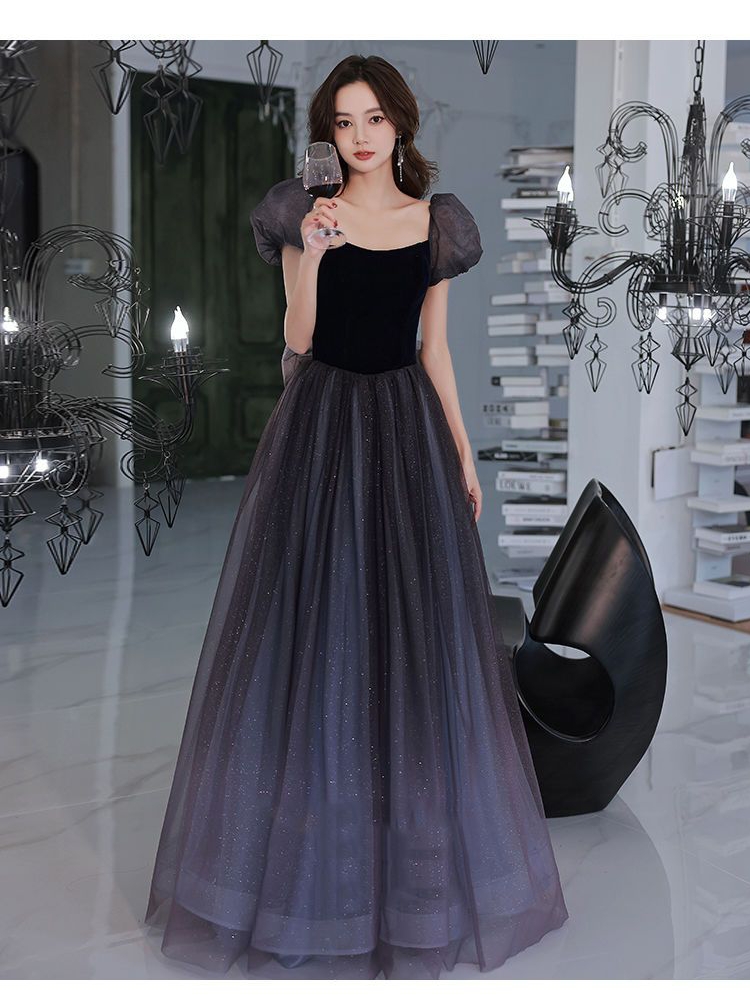 Demi-season elite design evening dress for elementary school students, 2024 years, trend of season, bright catchy style