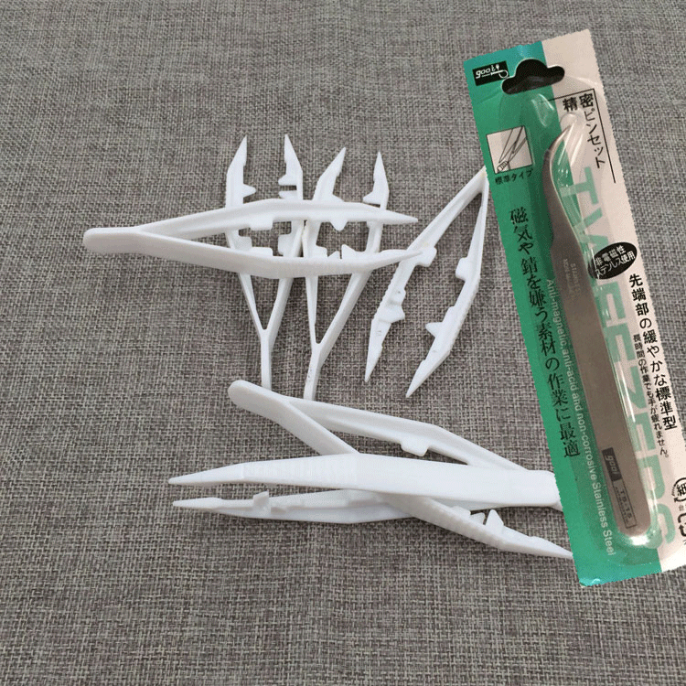Specialized metal bend tweezers pizza bean accessories diy handmade material plastic tweezers