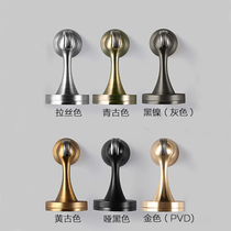  Door suction Wall suction Strong suction Door suction windproof suction Bedroom anti-collision door suction Bathroom door-to-door stopper Black door suction