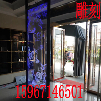 Factory customized hot bending tempered laser inner engraving clip silk screen painting UV playing art background wall glass