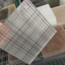 Factory customized super white clip metal fireproof Changhong concentrated landscape painting partition screen clip silk art tempered glass