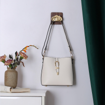 Ruyi Xiangyun Chinese style pure copper creative coat hook black walnut entrance art hook internet celebrity light luxury coat rack