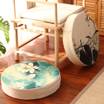 China Wind Lotus Flower Bushel Zen Mat thickened with sitting mat Baiver cushion round detached and washed tatami floor cushions